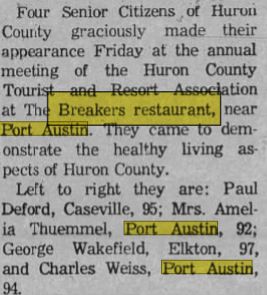The Breakers Restaurant and Motel (Castaways) - 1963 Article